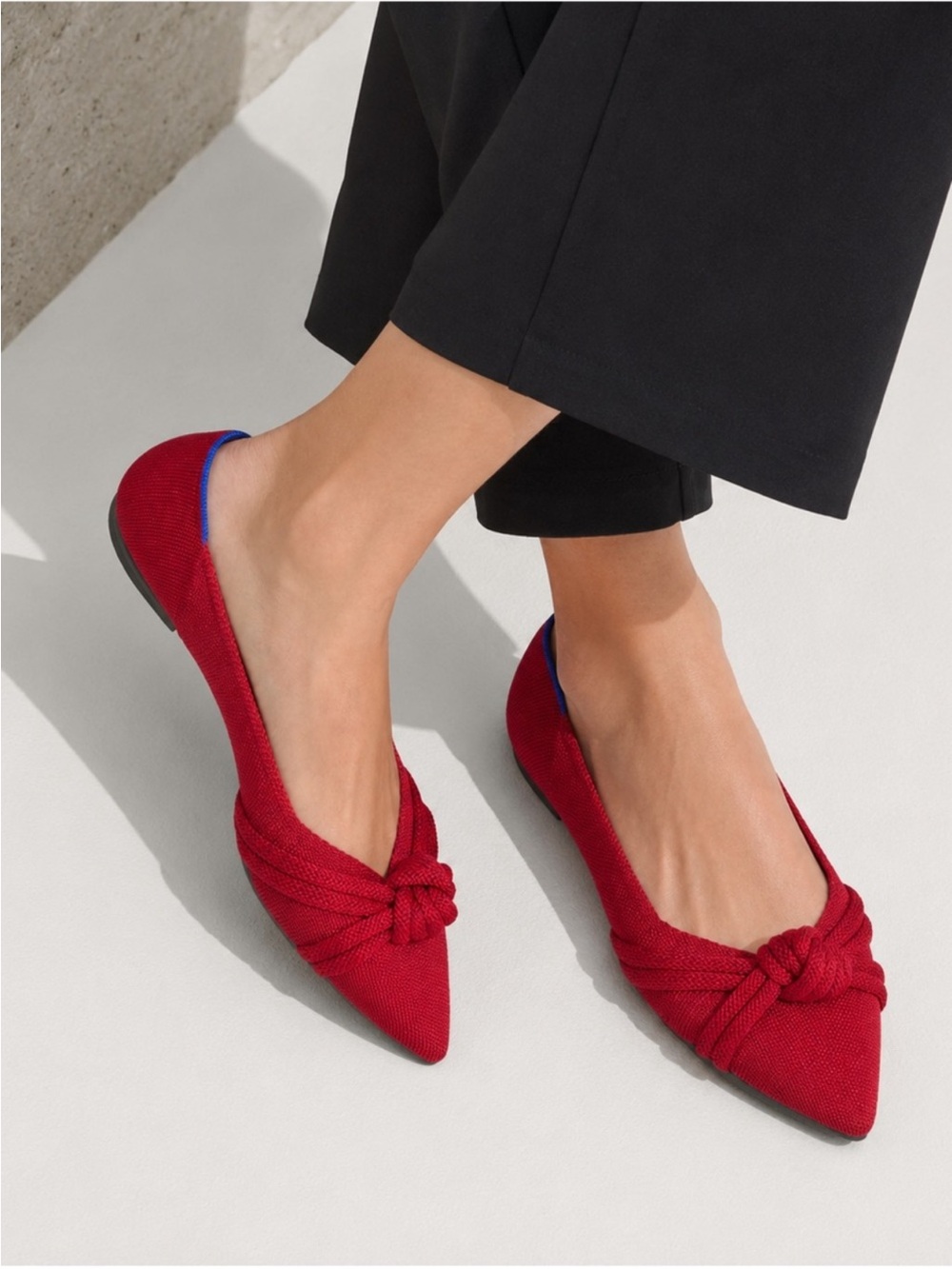 Rothy’s The Knot Point Ballet Flats Candied Berry 7.5